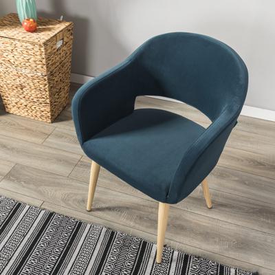Стул R-Home Кресло Oscar Diag blue/нат.дуб арт. 410118161h_Diagblue_н.дуб