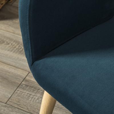 Стул R-Home Кресло Oscar Diag blue/нат.дуб арт. 410118161h_Diagblue_н.дуб