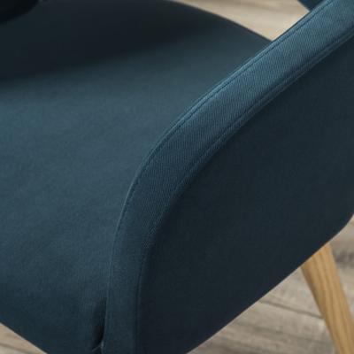 Стул R-Home Кресло Oscar Diag blue/нат.дуб арт. 410118161h_Diagblue_н.дуб