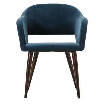 Стул R-Home Кресло Oscar Diag blue/т.орех арт. 410118162h_blue_т.орех