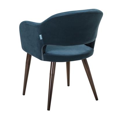 Стул R-Home Кресло Oscar Diag blue/т.орех арт. 410118162h_blue_т.орех