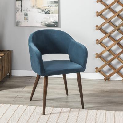 Стул R-Home Кресло Oscar Diag blue/т.орех арт. 410118162h_blue_т.орех