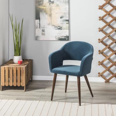 Стул R-Home Кресло Oscar Diag blue/т.орех арт. 410118162h_blue_т.орех