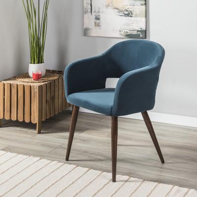 Стул R-Home Кресло Oscar Diag blue/т.орех арт. 410118162h_blue_т.орех