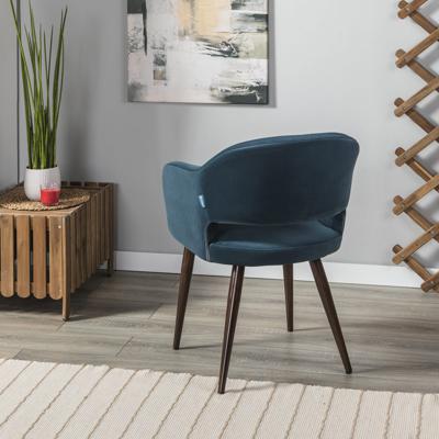 Стул R-Home Кресло Oscar Diag blue/т.орех арт. 410118162h_blue_т.орех