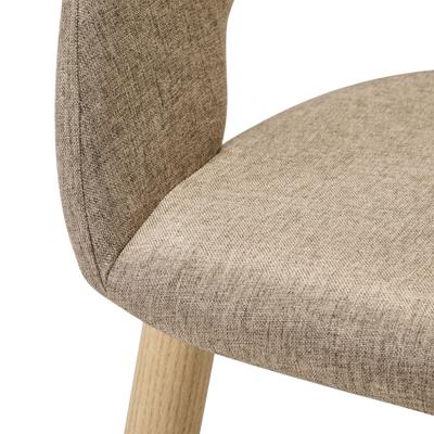 Стул R-Home Кресло Hugs beige/нат.дуб арт. 410131102h_Beige_н.дуб