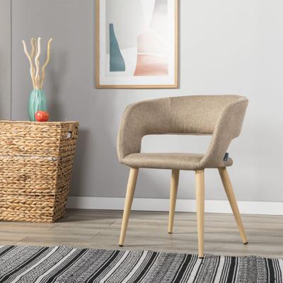 Стул R-Home Кресло Hugs beige/нат.дуб арт. 410131102h_Beige_н.дуб