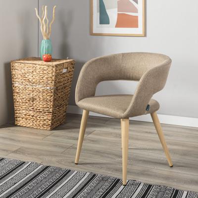 Стул R-Home Кресло Hugs beige/нат.дуб арт. 410131102h_Beige_н.дуб