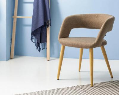 Стул R-Home Кресло Hugs beige/нат.дуб арт. 410131102h_Beige_н.дуб