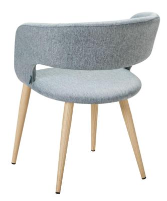 Стул R-Home Кресло Hugs св.сер/нат.дуб арт. 410131112h_Lightgrey_н.дуб