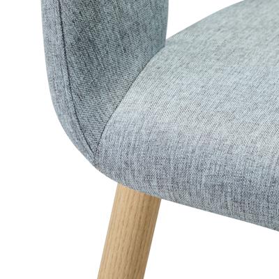 Стул R-Home Кресло Hugs св.сер/нат.дуб арт. 410131112h_Lightgrey_н.дуб