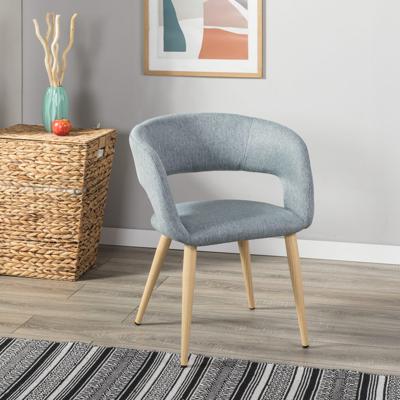 Стул R-Home Кресло Hugs св.сер/нат.дуб арт. 410131112h_Lightgrey_н.дуб