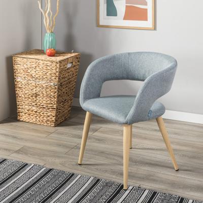 Стул R-Home Кресло Hugs св.сер/нат.дуб арт. 410131112h_Lightgrey_н.дуб