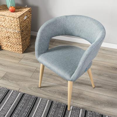 Стул R-Home Кресло Hugs св.сер/нат.дуб арт. 410131112h_Lightgrey_н.дуб