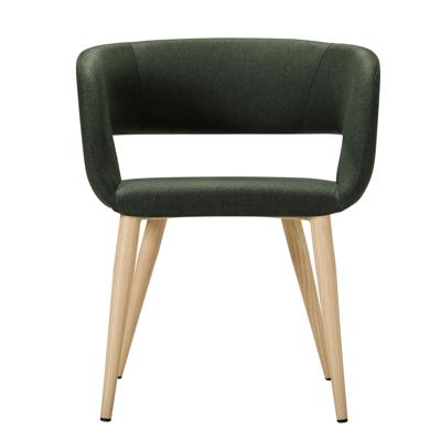 Стул R-Home Кресло Hugs тёмно-зеленый/нат.дуб арт. 410131132h_Dark_Green_н.дуб