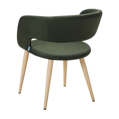 Стул R-Home Кресло Hugs тёмно-зеленый/нат.дуб арт. 410131132h_Dark_Green_н.дуб