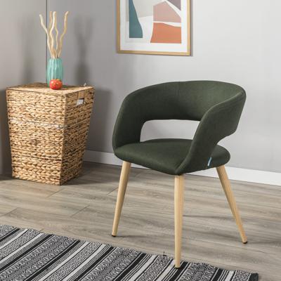 Стул R-Home Кресло Hugs тёмно-зеленый/нат.дуб арт. 410131132h_Dark_Green_н.дуб
