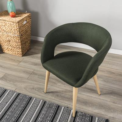 Стул R-Home Кресло Hugs тёмно-зеленый/нат.дуб арт. 410131132h_Dark_Green_н.дуб