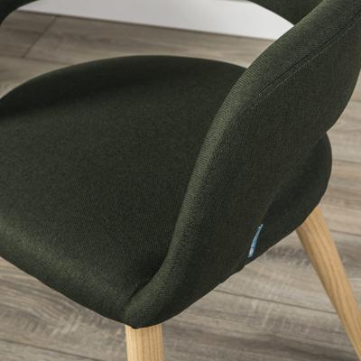 Стул R-Home Кресло Hugs тёмно-зеленый/нат.дуб арт. 410131132h_Dark_Green_н.дуб