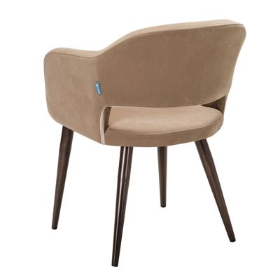 Стул R-Home Кресло Oscar Diag beige/т.орех арт. 410118152h_beige_т.орех