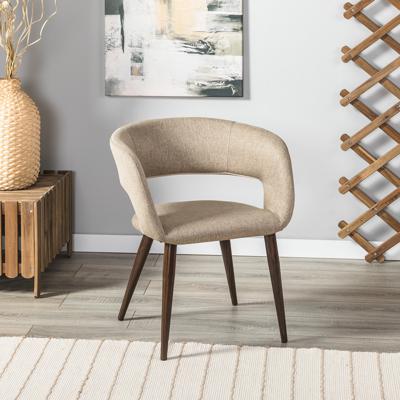 Стул R-Home Кресло Hugs beige/т.орех арт. 410131103h_Beige_т.орех