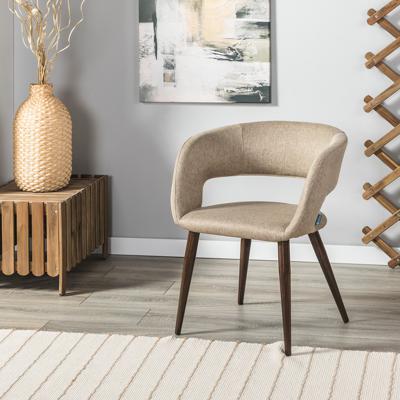 Стул R-Home Кресло Hugs beige/т.орех арт. 410131103h_Beige_т.орех