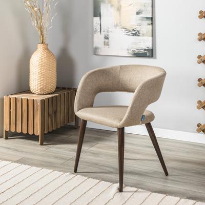 Стул R-Home Кресло Hugs beige/т.орех арт. 410131103h_Beige_т.орех