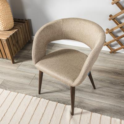 Стул R-Home Кресло Hugs beige/т.орех арт. 410131103h_Beige_т.орех