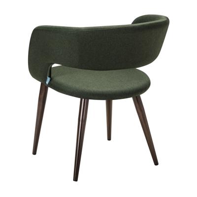 Стул R-Home Кресло Hugs тёмно-зеленый/т.орех арт. 410131133h_Dark_Green_т.орех