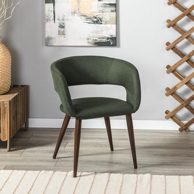Стул R-Home Кресло Hugs тёмно-зеленый/т.орех арт. 410131133h_Dark_Green_т.орех