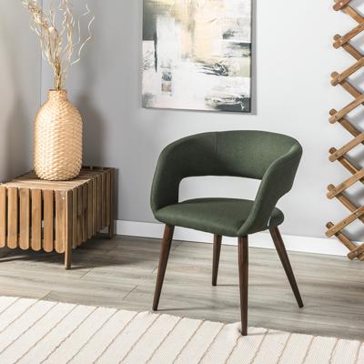 Стул R-Home Кресло Hugs тёмно-зеленый/т.орех арт. 410131133h_Dark_Green_т.орех