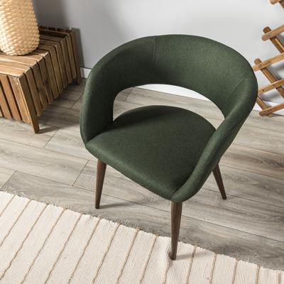 Стул R-Home Кресло Hugs тёмно-зеленый/т.орех арт. 410131133h_Dark_Green_т.орех