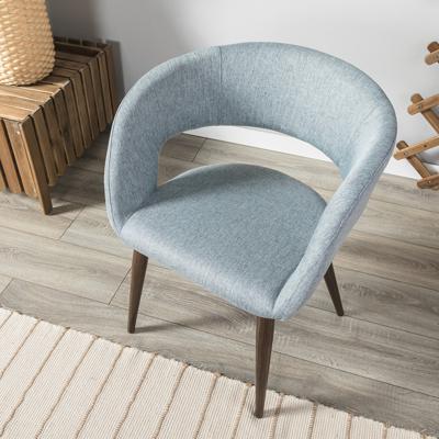 Стул R-Home Кресло Hugs св.сер/т.орех арт. 410131113h_Lightgrey_т.орех