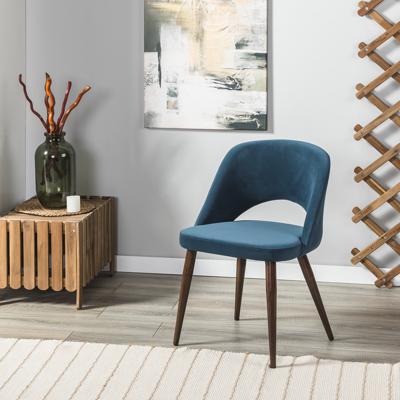 Стул R-Home Стул Lars Diag blue/т.орех арт. 410120152h__Diagblue_т.орех