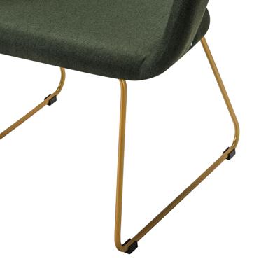 Стул R-Home Кресло Hugs тёмно-зеленый/Линк золото арт. 410131135h_Dark_Green