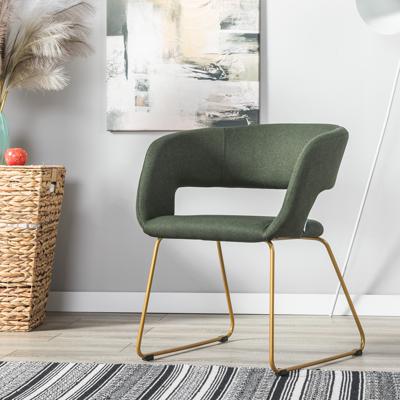 Стул R-Home Кресло Hugs тёмно-зеленый/Линк золото арт. 410131135h_Dark_Green