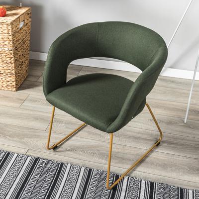 Стул R-Home Кресло Hugs тёмно-зеленый/Линк золото арт. 410131135h_Dark_Green