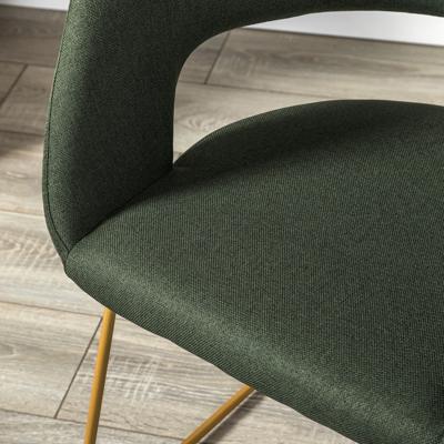 Стул R-Home Кресло Hugs тёмно-зеленый/Линк золото арт. 410131135h_Dark_Green