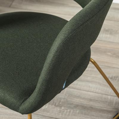 Стул R-Home Кресло Hugs тёмно-зеленый/Линк золото арт. 410131135h_Dark_Green