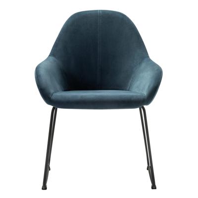 Стул R-Home Кресло Kent Diag blue/Линк арт. 410119153h_Diagblue_черн_линк