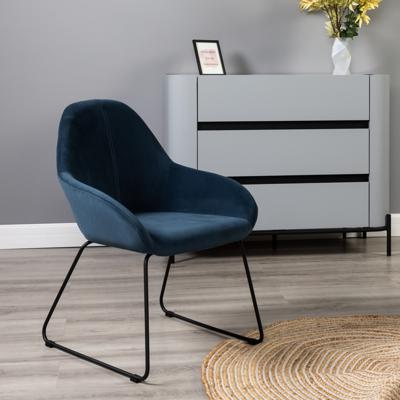 Стул R-Home Кресло Kent Diag blue/Линк арт. 410119153h_Diagblue_черн_линк