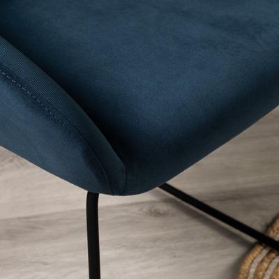 Стул R-Home Кресло Kent Diag blue/Линк арт. 410119153h_Diagblue_черн_линк