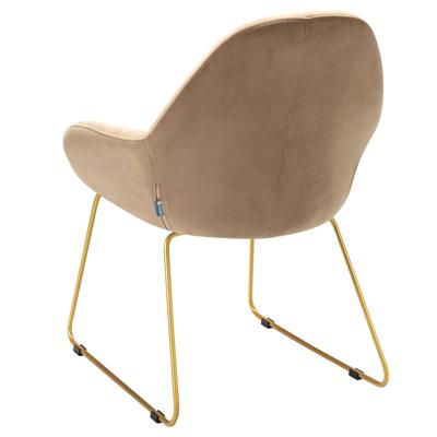 Стул R-Home Кресло Kent Diag beige/Линк золото арт. 410119134h_Diagbeige_золото_линк