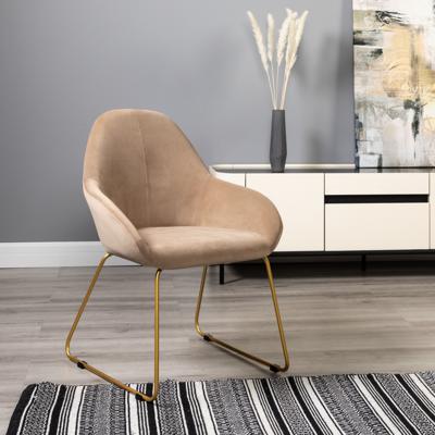 Стул R-Home Кресло Kent Diag beige/Линк золото арт. 410119134h_Diagbeige_золото_линк