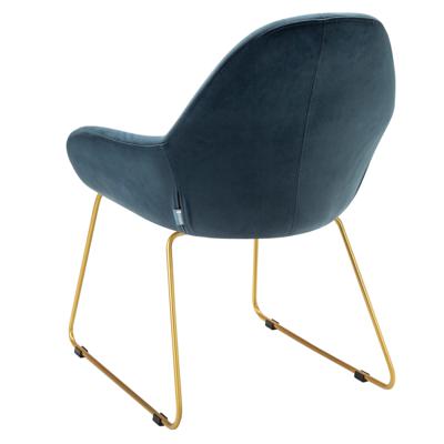 Стул R-Home Кресло Kent Diag blue/Линк золото арт. 410119154h_Diagblue_золото_линк