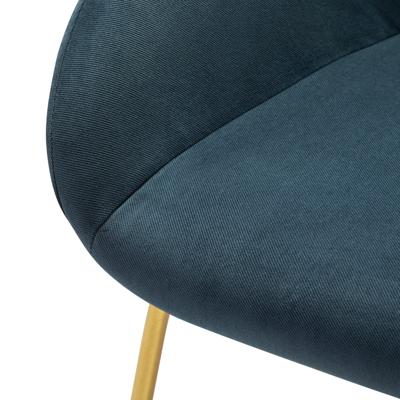 Стул R-Home Кресло Kent Diag blue/Линк золото арт. 410119154h_Diagblue_золото_линк