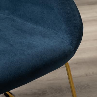 Стул R-Home Кресло Kent Diag blue/Линк золото арт. 410119154h_Diagblue_золото_линк