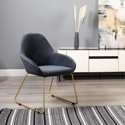 Стул R-Home Кресло Kent Diag grey/Линк золото арт. 410119144h_Diaggrey_золото_линк