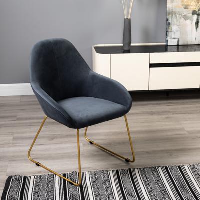 Стул R-Home Кресло Kent Diag grey/Линк золото арт. 410119144h_Diaggrey_золото_линк