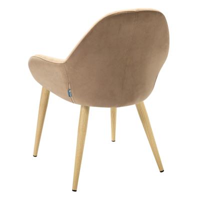 Стул R-Home Кресло Kent Diag beige/нат.дуб арт. 410119131h_Diagbeige_н.дуб